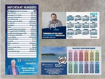 Calendar and Info Magnets